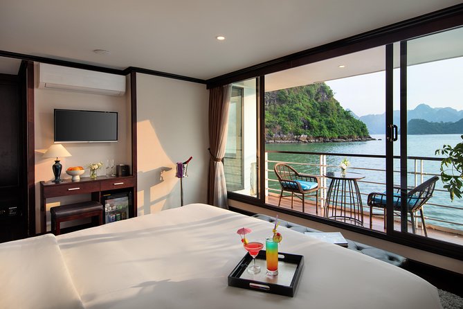 Mon Chéri Cruise 5 star: Unique 2 Days Tuan Chau - Halong bay - Lan Ha Bay - Caves, Cat Ba Island, and the bamboo boat