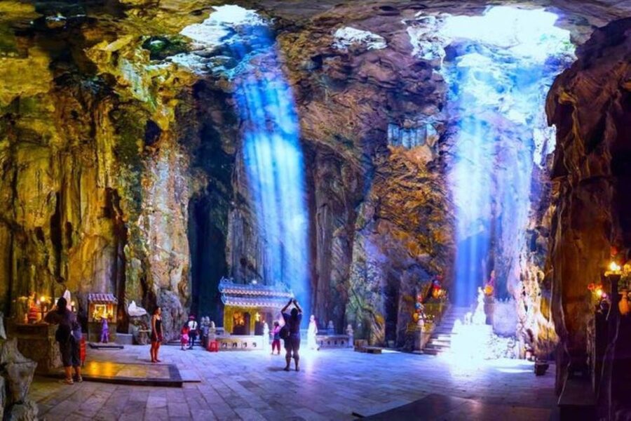 My Son - Marble and Monkey Mountain Private Tour ! - Marble Mountains, caves, temples, and stone workshops