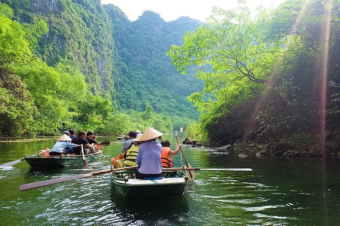 Ninh Binh full day-Hoa Lu temple & biking, Tam Coc boat trip, Dragon mountain - Tam Coc by Bamboo Boat