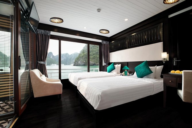 Overnight Luxury 5 Star Alisa Cruise with Meals, Kayak or Bamboo Boat - Sunset drinks, cooking, and dinner onboard
