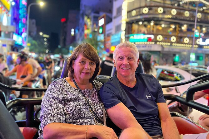 Private Jeep City Tour Saigon by Night and Skybar Drink - Bui Vien and a look beyond the center