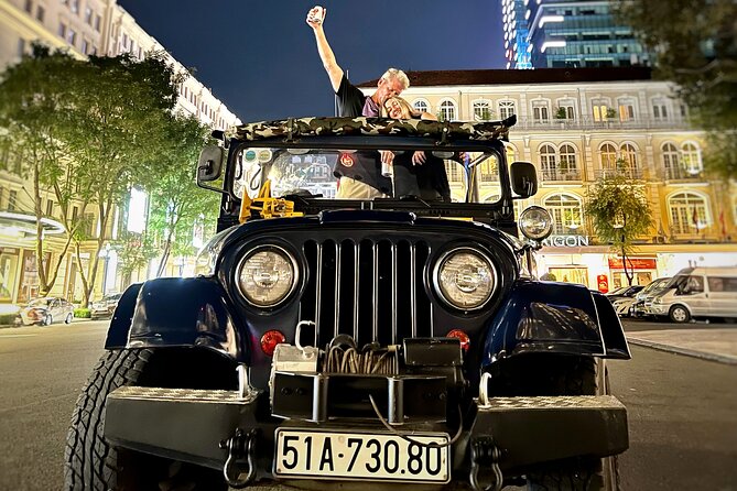 Private Jeep City Tour Saigon by Night and Skybar Drink - Starting at the Independence Palace