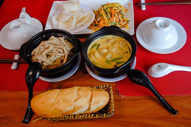 Private Vegan Food Tour By Scooter in Ho Chi Minh City - District 5, District 4, and the city after dark