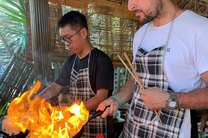 RICE PAPER Noodle Making Experience & Hoi An Cooking Class Class - The coconut forest, basket boat, and crab-catching option