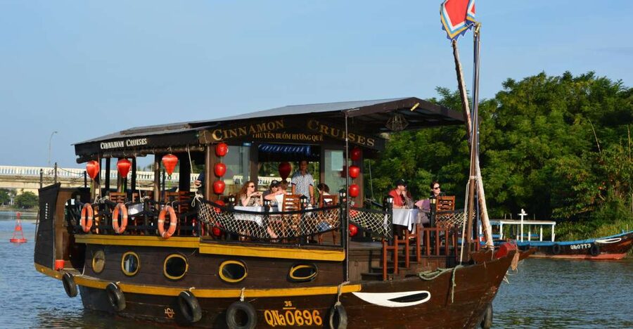 Romantic Sunset Dinner Cruise in Hoi An - A seafood dinner served at your private table