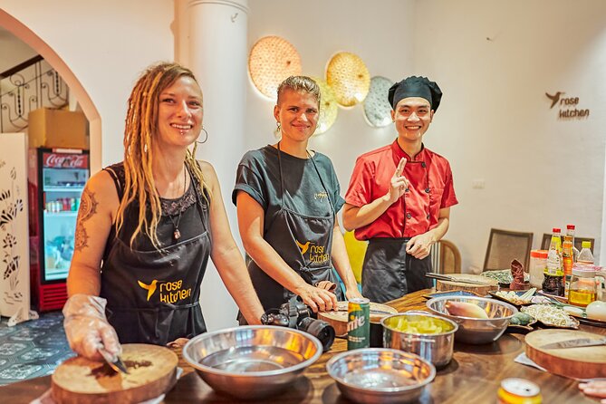 Rose Kitchen Hanoi: Market, Cooking & Culture Tour + Free PickUp - The guides make a difference