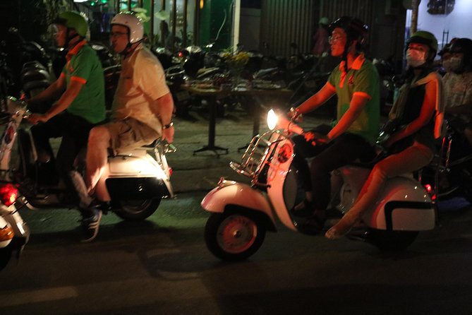Saigon After Dark Vespa Street Food Tour + Live Music 4 hours - Weather, cancellation, and the practical details