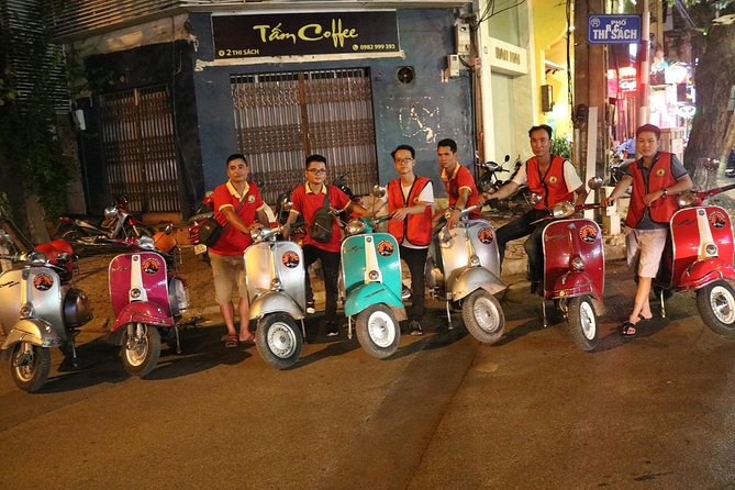 Saigon After Dark Vespa Street Food Tour + Live Music 4 hours - First stop: seafood and a ride through back streets