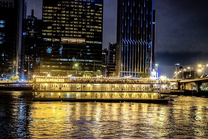 Saigon River Dinner Cruise: Buffet, Set Menu, Fine Dining (3hrs) - The Saigon River route and the nighttime skyline
