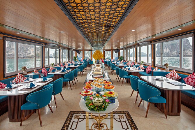 Sea Lion Luxury 5-Star Halong Day Cruise,Buffet Lunch,Shuttle Bus - Inside Surprise Cave, Ha Long Bay’s classic stop