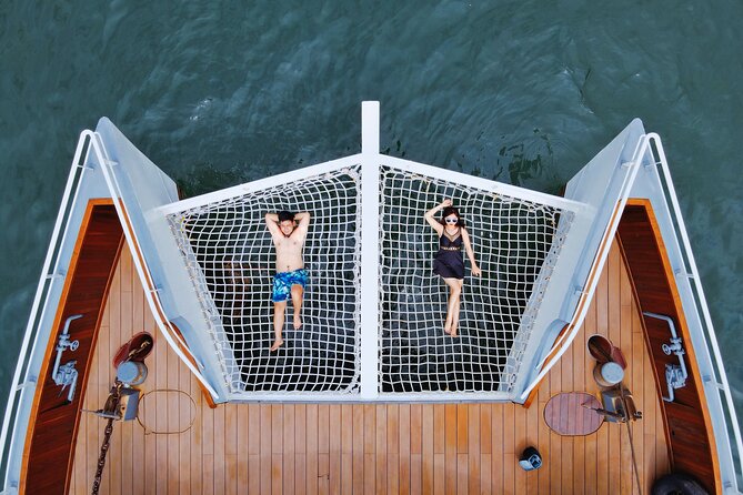 The Halong Catamaran Premium Day Cruise From Ha Long Bay - Sunset tea on the ride back