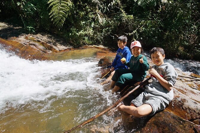 Trekking Tour to Hidden Waterfall & Sturgeon Farm for dog-lovers - Reaching the waterfall