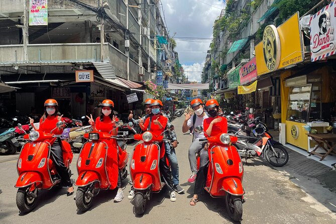 Vespa Female Ao Dai riders Night Street Food + See Train Street - Crossing Long Bien Bridge after sunset